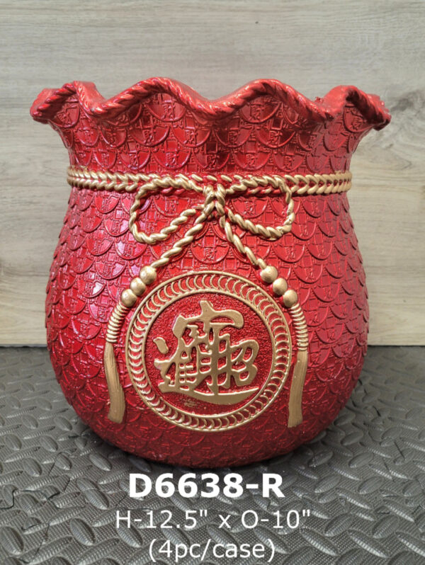 POT 6638 MONEY BAG RED