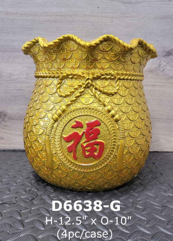 POT 6638 MONEY BAG GOLD