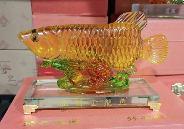 GIFT LQ329 小號招財金龍魚 (琉璃)